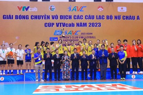 Bóng chuyền nữ Việt Nam đoạt cúp Vàng giải CLB châu Á