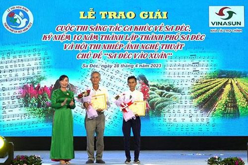 53 tác phẩm đạt giải Cuộc thi sáng tác ca khúc về Sa Đéc và Hội thi nhiếp ảnh chủ đề Sa Đéc vào Xuân