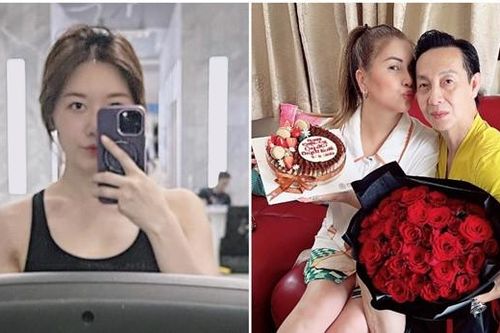 Vợ Trấn Thành chăm tập gym, Minh Tuyết quấn quýt chồng đại gia