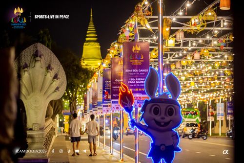 Nước chủ nhà Campuchia sẵn sàng cho Lễ Khai mạc SEA Games 32