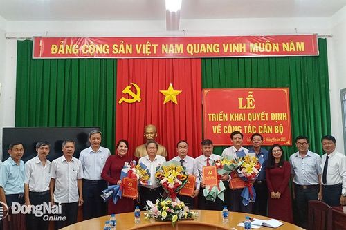 H.Cẩm Mỹ điều động và bổ nhiệm nhiều cán bộ chủ chốt