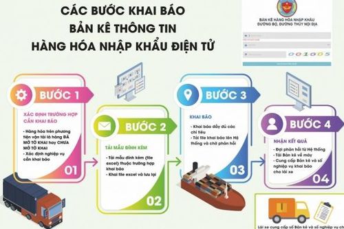 Dễ dàng khai thông tin hàng hóa nhập khẩu mọi lúc, mọi nơi