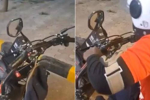 Nể phục shipper biến xe lăn thành xe máy điện đi giao hàng