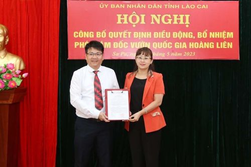 Trao quyết định bổ nhiệm Phó giám đốc Vườn Quốc gia Hoàng Liên