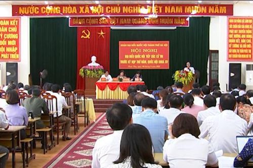 Đoàn Đại biểu Quốc hội TP. Hà Nội tiếp xúc cử tri huyện Phúc Thọ