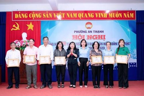 Bình Dương: Phường An Thạnh tổng kết 20 năm Ngày hội Đại đoàn kết toàn dân tộc