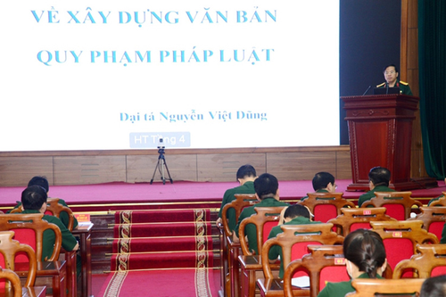 Tổng cục Hậu cần nâng cao hiệu quả công tác pháp chế