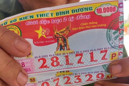 Bình Dương: Công ty xổ số kiến thiết in vé số nhầm sự kiện lịch sử