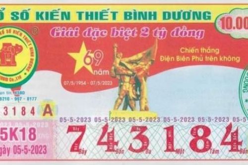 Công ty Xổ số Bình Dương xin lỗi vì tờ vé số nhầm sự kiện liên quan Chiến thắng Điện Biên Phủ