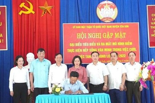 Nếp sống văn minh trong việc cưới, việc tang