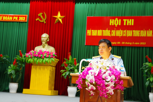 Sư đoàn 363 khai mạc Hội thi Phó tham mưu trưởng, Chủ nhiệm cơ quan Trung đoàn năm 2023
