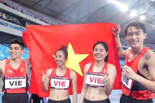 Tiếp sức hỗn hợp 4x400m nam nữ Việt Nam đòi nợ Thái Lan thành công
