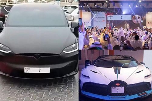 Tesla Model X đeo biển số 'P7' đắt nhất thế giới trị giá 351 tỷ đồng