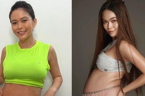 Á hậu Mâu Thủy khoe vòng 2 sau 3 tháng sinh con