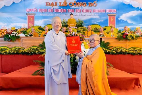 Thanh Hóa: Lễ công bố quyết định bổ nhiệm trụ trì chùa Khánh Hưng (H.Nông Cống)