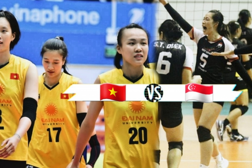Xem trực tiếp bóng chuyền nữ Việt Nam và Singapore (SEA Games 32)