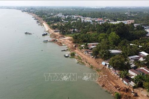 Đồng Tháp khó khăn trong xây kè bờ từ đoạn Bình Thành đến vàm Phong Mỹ