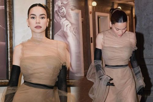 Hồ Ngọc Hà diện đầm kiêu sa, nhìn xuống dưới mới 'hú hồn chim én'