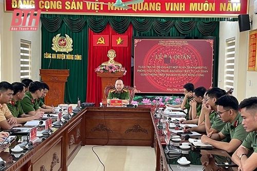 Công an huyện Nông Cống quyết tâm giữ vững ANTT