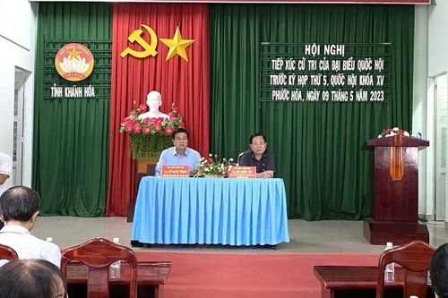 Đại biểu Quốc hội tỉnh Khánh Hòa tiếp xúc cử tri ở TP. Nha Trang