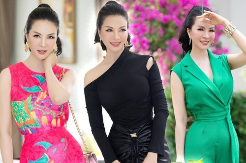 'Nữ hoàng ảnh lịch' Thanh Mai mạnh tay sắm hàng hiệu khi quay TikTok