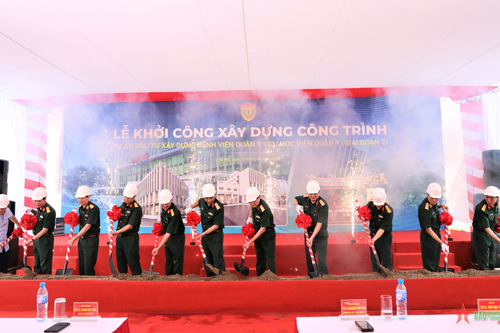 Khởi công Dự án đầu tư xây dựng Bệnh viện Quân y 103 giai đoạn 2