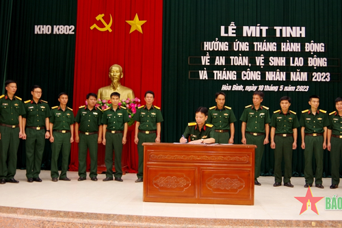 Kho K802: Thực hiện tốt công tác an toàn vệ sinh lao động