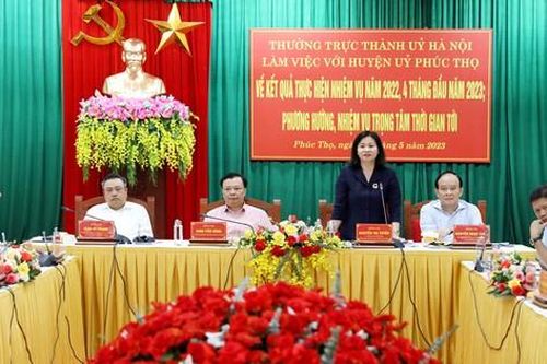 Bí thư Hà Nội: Dù tăng trưởng, huyện Phúc Thọ vẫn là vùng trũng của Hà Nội