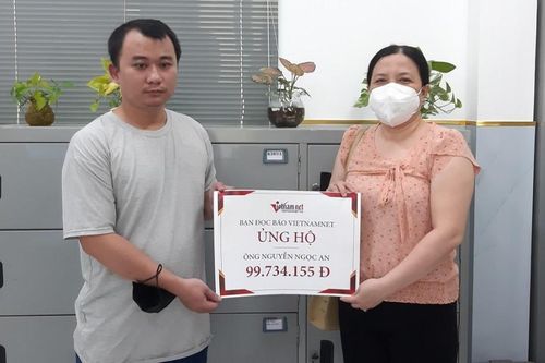 Trao gần 100 triệu đồng đến cụ ông Nguyễn Ngọc An