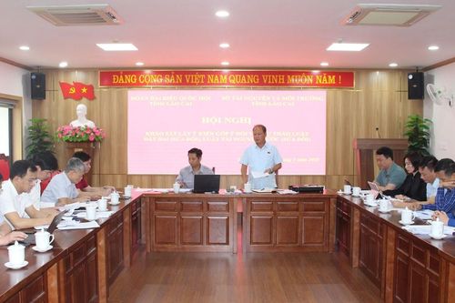 Hội nghị lấy ý kiến dự thảo Luật Tài nguyên nước (sửa đổi) và Luật Đất đai (sửa đổi)