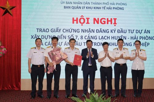 Hải Phòng trao chứng nhận đầu tư cho 4 dự án