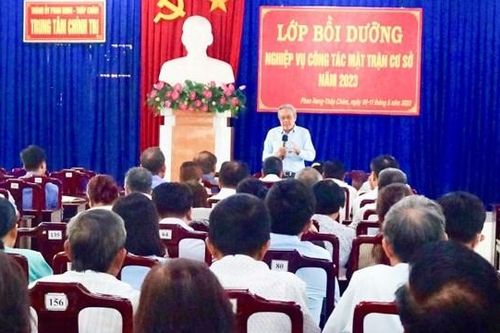 Ninh Thuận: Tập huấn công tác Mặt trận cơ sở năm 2023