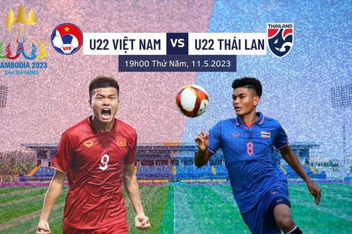 Xem trực tiếp U22 Việt Nam và U22 Thái Lan (bóng đá SEA Games 32)