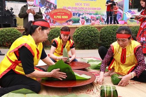 Nghề làm bánh chưng, bánh giầy ở Phú Thọ là Di sản quốc gia