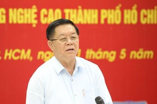 Trưởng ban Tuyên giáo Trung ương làm việc với Ban Quản lý khu Công nghệ cao TPHCM