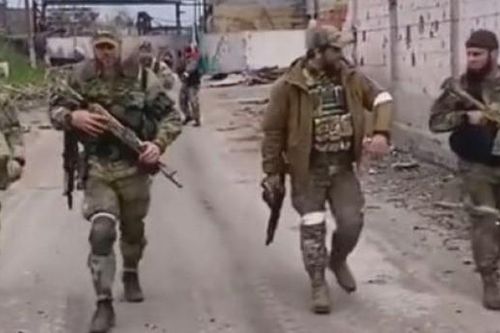 Hình ảnh lực lượng Chechnya xuất hiện ở 'chảo lửa' Bakhmut