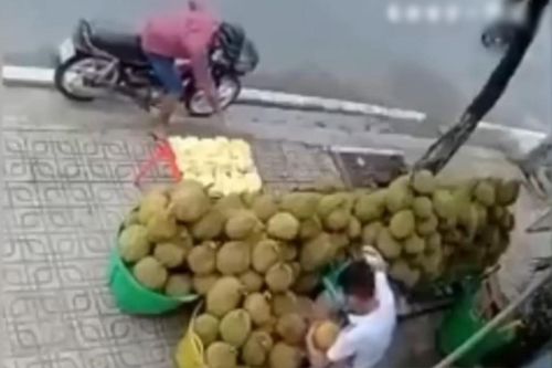 Ông chủ chết trân tại chỗ khi khách lạ mặt ghé vào sạp sầu riêng, xem lại camera vẫn chưa hết ngỡ ngàng