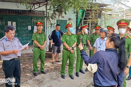 Cưỡng chế thi hành án việc chuyển giao quyền sử dụng đất tại Trảng Dài