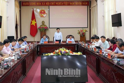 Đoàn công tác thành viên Chính phủ làm việc với UBND tỉnh Ninh Bình