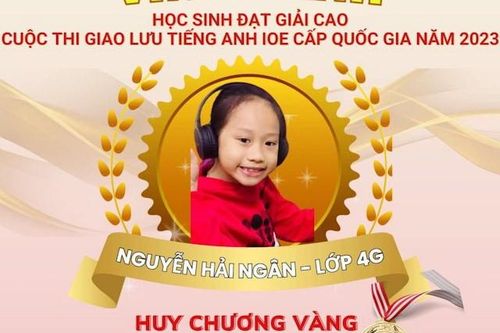 Phú Thọ: 4 học sinh trường tiểu học Thọ Sơn (Việt Trì) đoạt 5 Huy Chương Vàng cuộc thi Tiếng Anh IOE cấp Quốc gia năm 2023