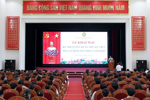 Khai mạc kỳ thi tuyển dụng Thư ký viên TAND đợt I năm 2023