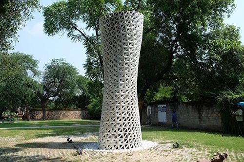 Tháp lọc không khí 360 độ hình xoắn ốc