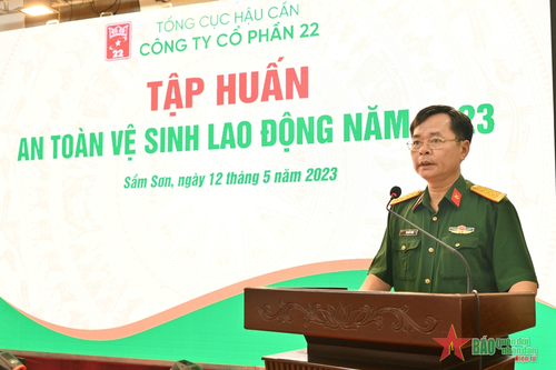 Công ty Cổ phần 22 tập huấn an toàn vệ sinh lao động năm 2023