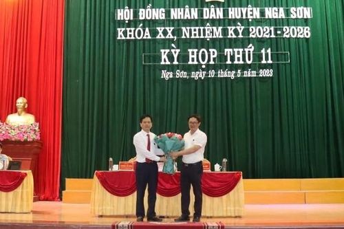 Bầu bổ sung Chủ tịch UBND huyện Nga Sơn
