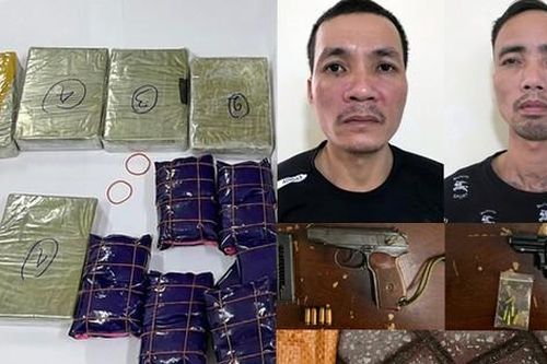 Thu giữ số lượng lớn ma túy của hai kẻ cộm cán luôn thủ súng trong người