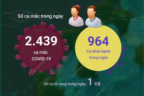 Ngày 12/5/2023: Cả nước ghi nhận 2.439 ca COVID-19 mới, 964 F0 khỏi bệnh