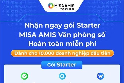 MISA tặng giải pháp văn phòng số cho 10.000 doanh nghiệp