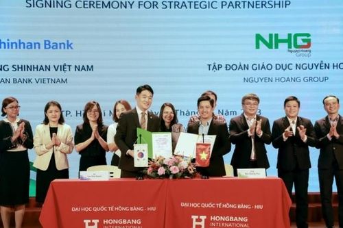 Ngân hàng Shinhan Việt Nam hợp tác Tập đoàn Nguyễn Hoàng tài trợ lãi suất 0% cho phụ huynh