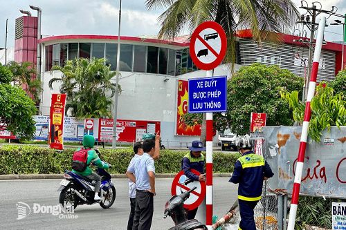 Cấm xe tải, xe khách đi từ vòng xoay siêu thị Big C Đồng Nai ra ngã tư Vũng Tàu