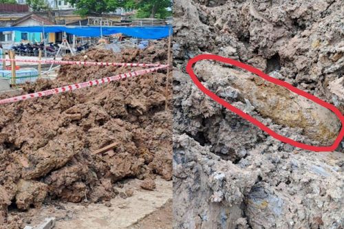 Phát hiện bom khi đào móng làm tường rào bệnh viện ở TP.HCM